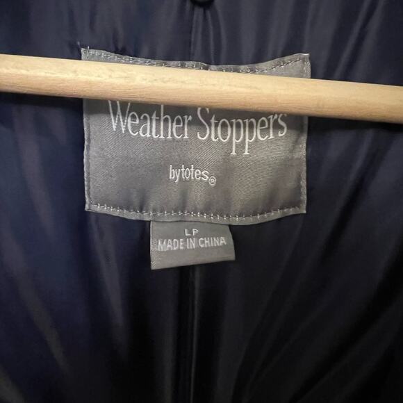 WEATHER STOPPERS Coat Jacket by Totes Size LP Powder Blue Hooded - Picture 2 of 14